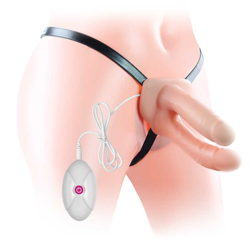 Фаллопротез двойной с вибрацией "Lovetoy" реалистичный 